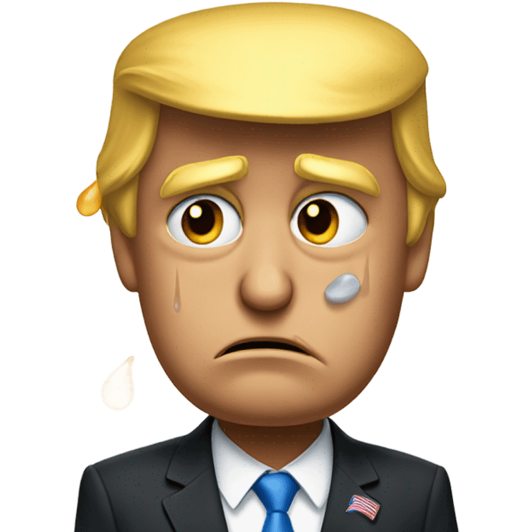 donald trump crying emoji