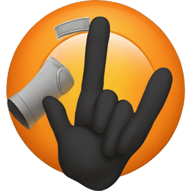 The salute emoji combined with the F inside an orange circle emoji. emoji