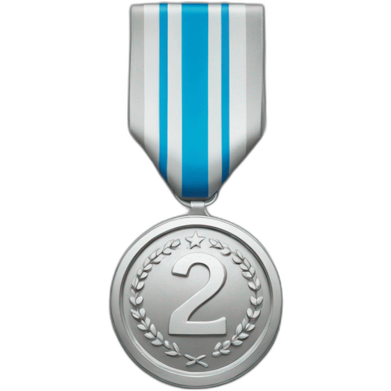 Silver 2nd place medal emoji