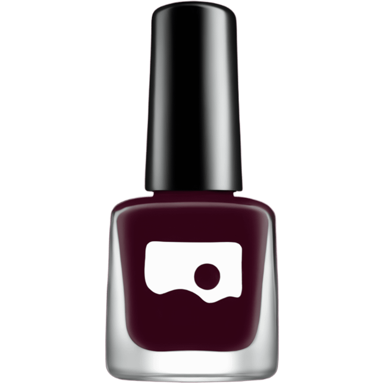 dark Burgundy nail polish bottle emoji