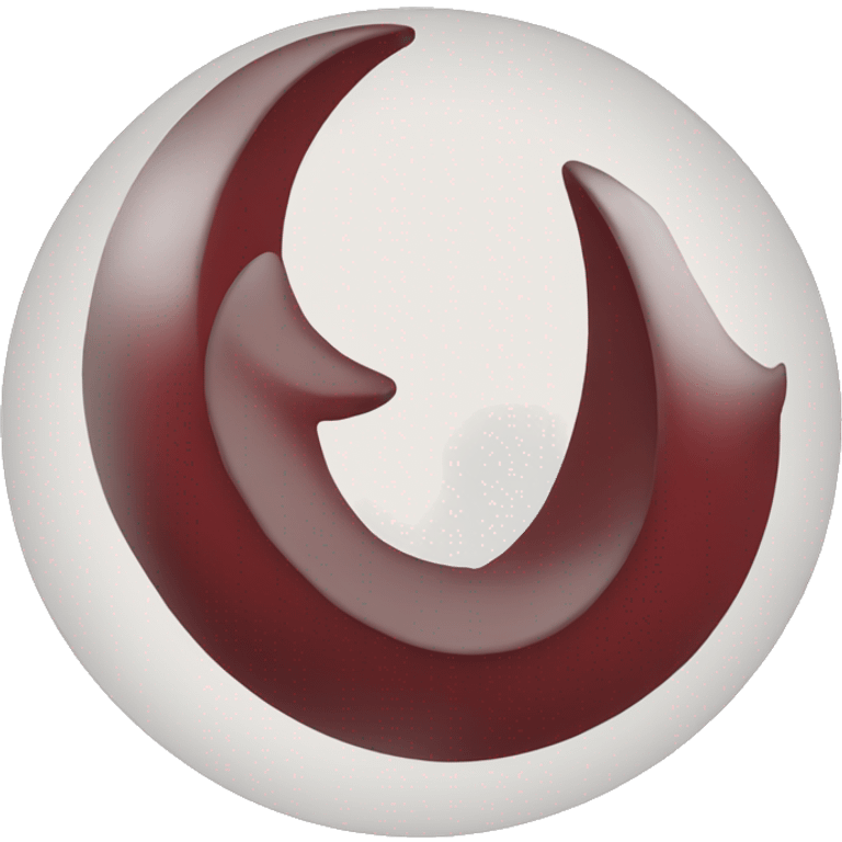 Dark Red Crescent emoji