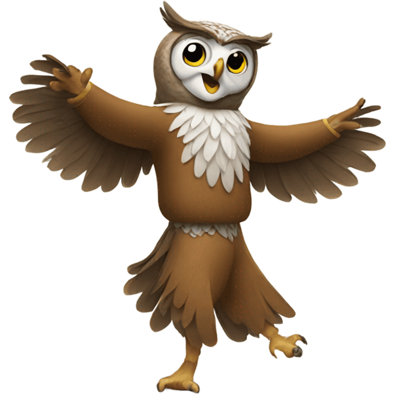 Owl dancing  emoji