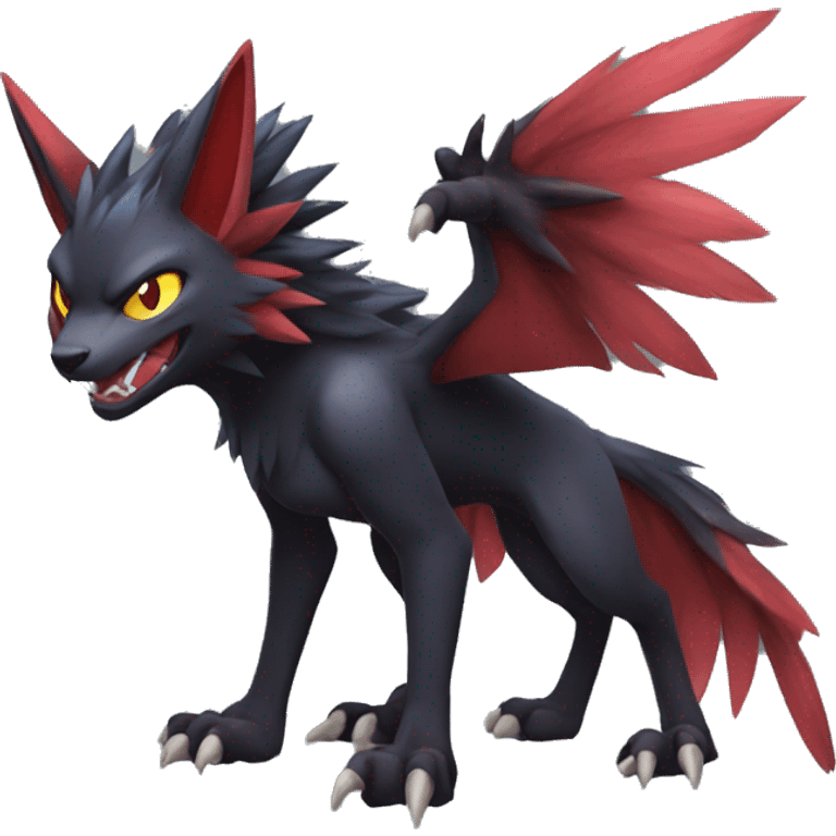 Nargacuga-Litten-Zoroark full body emoji