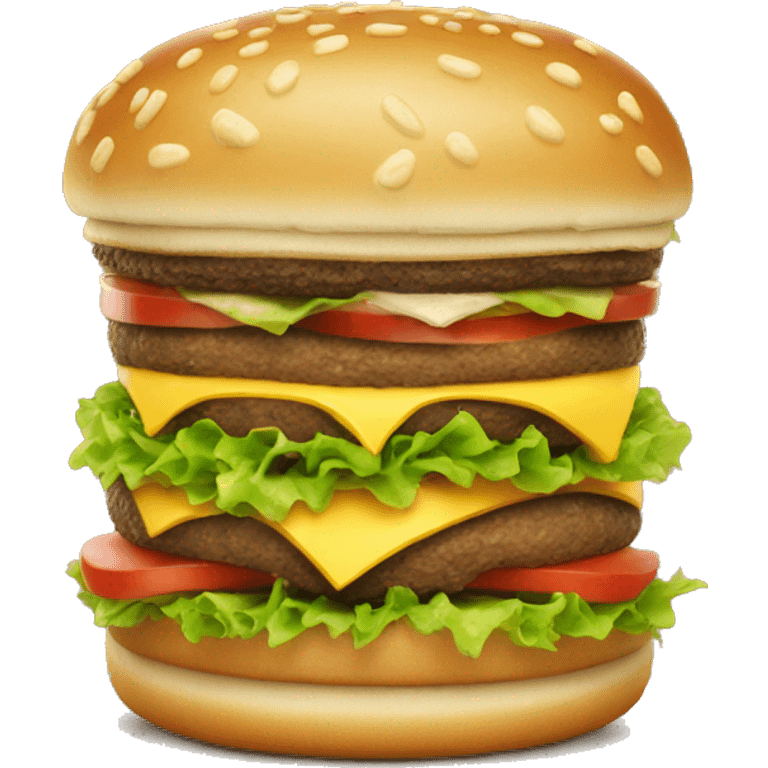 A smiling bigmac emoji