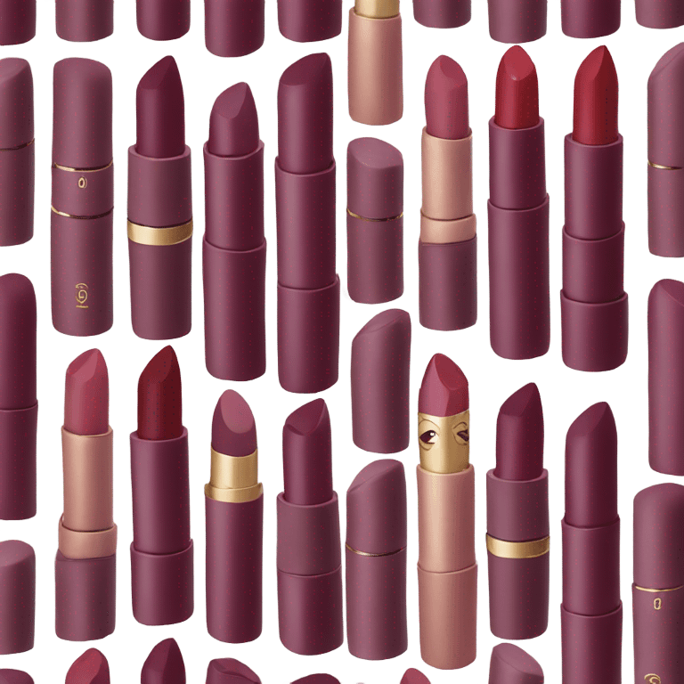 Burgundy chanel lipstick emoji