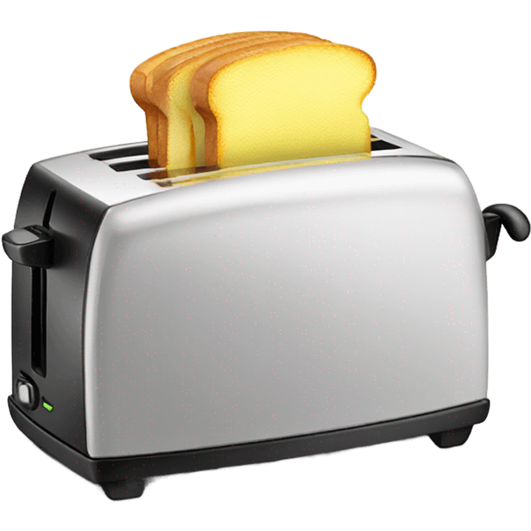 A toaster toasting a lemon  emoji