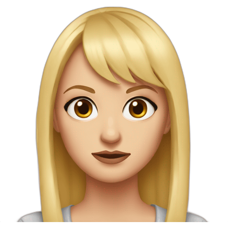 anna faris serious emoji