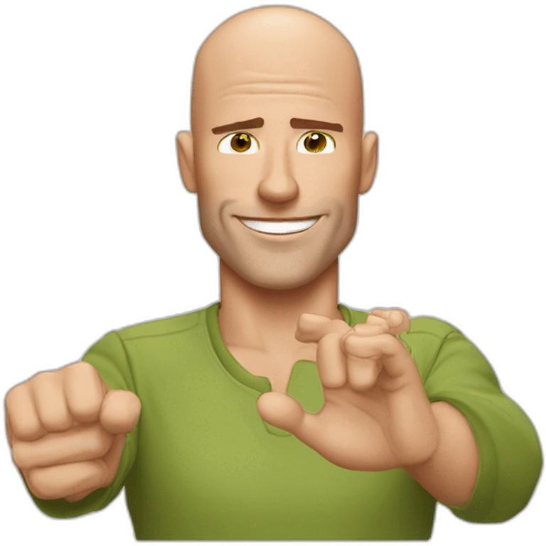 Johnny sins qui colle ses mains emoji