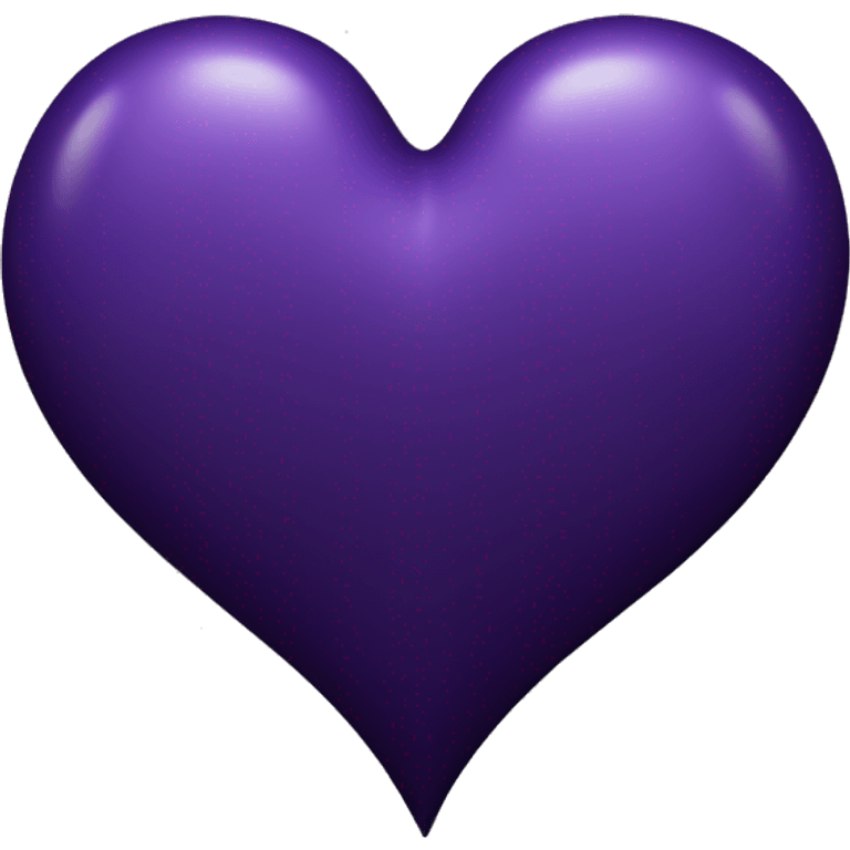 Purple and black gothic heart large emoji