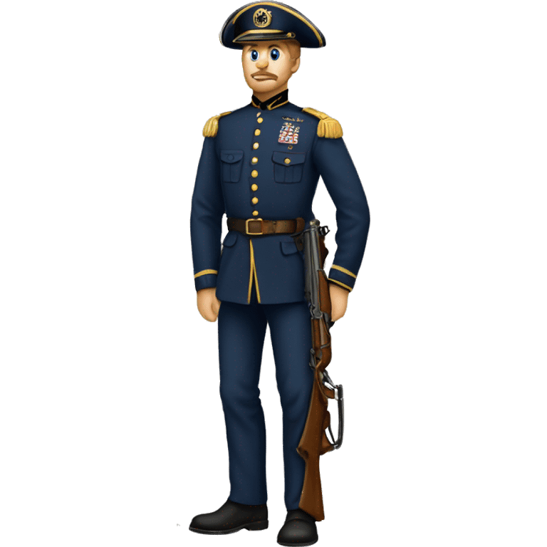 civil war usa military in full growth emoji