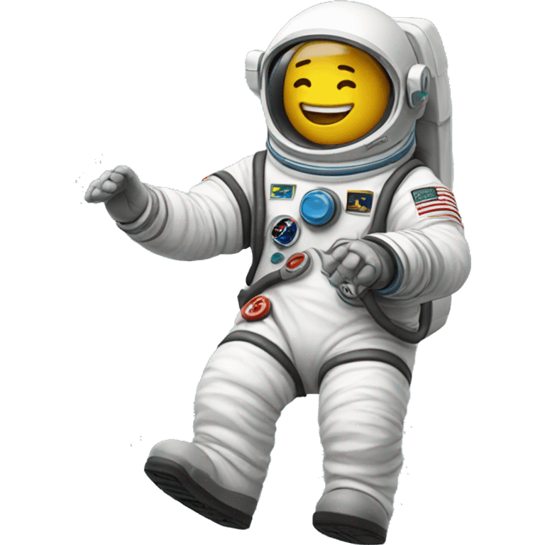 Un astronaute  contconten emoji