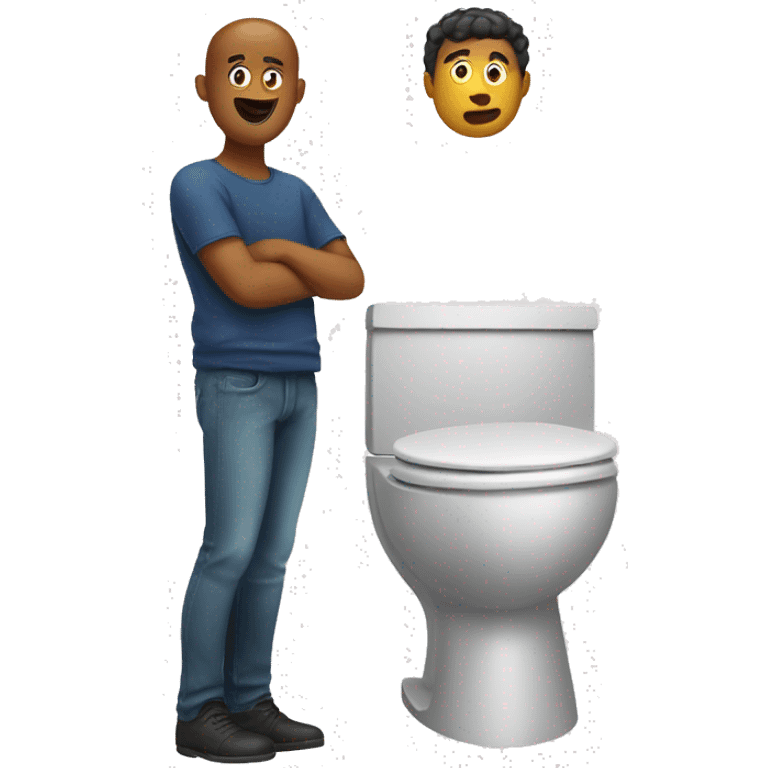 Guy in the toilet emoji