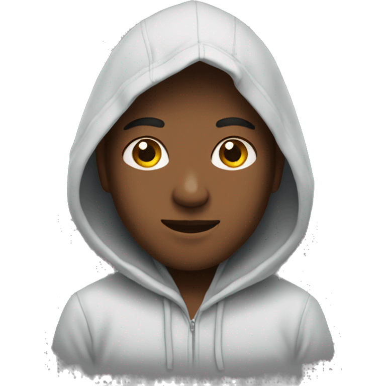 Human wearing a Hoddie emoji