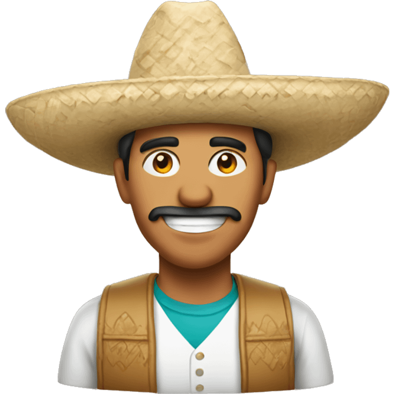 mexican person with a mexian hat on  emoji