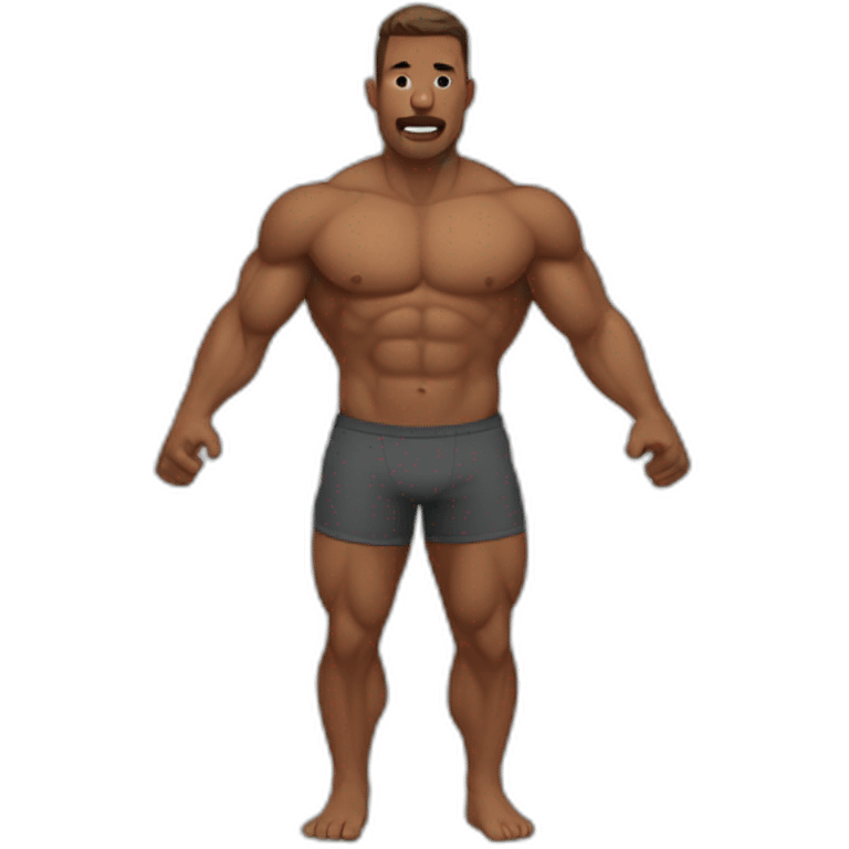 man's fitness chest emoji