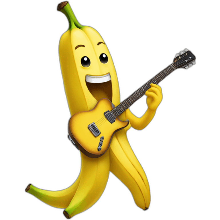 Banana-playing-guitar emoji