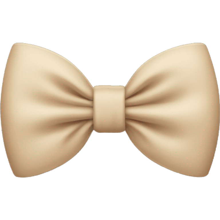 Beige bow emoji