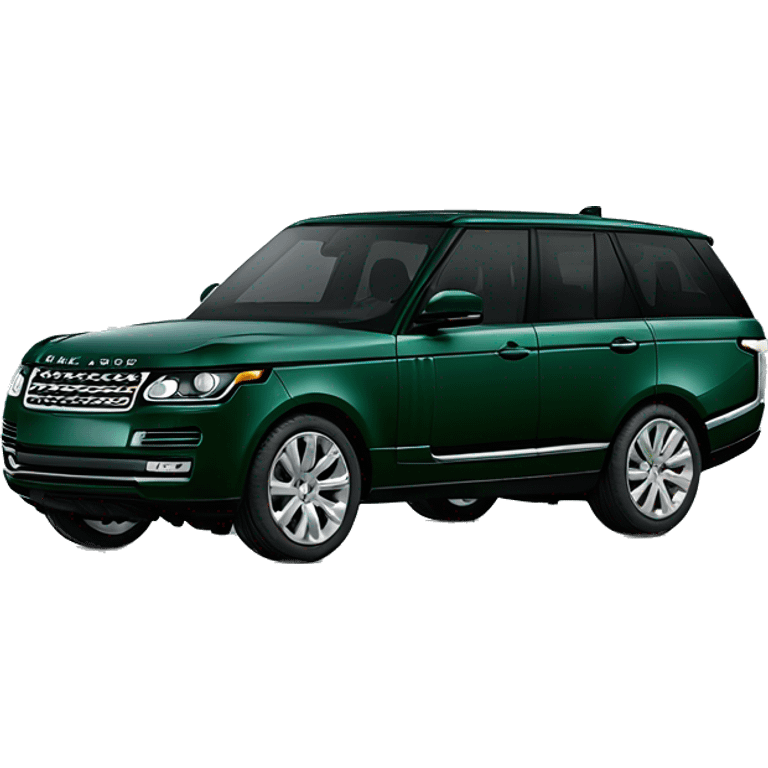 British racing green Range Rover  emoji