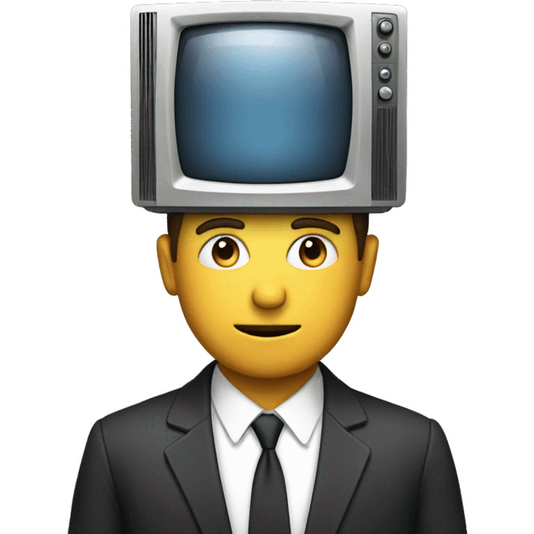 I man with a television for a head emoji