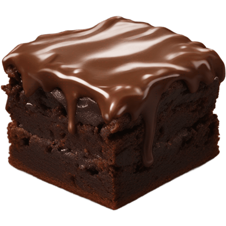 Delicious brownie emoji