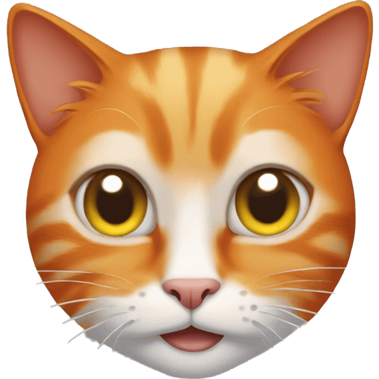 orange freaky cat  emoji