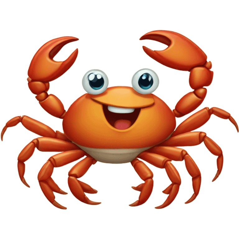 Happy crab emoji