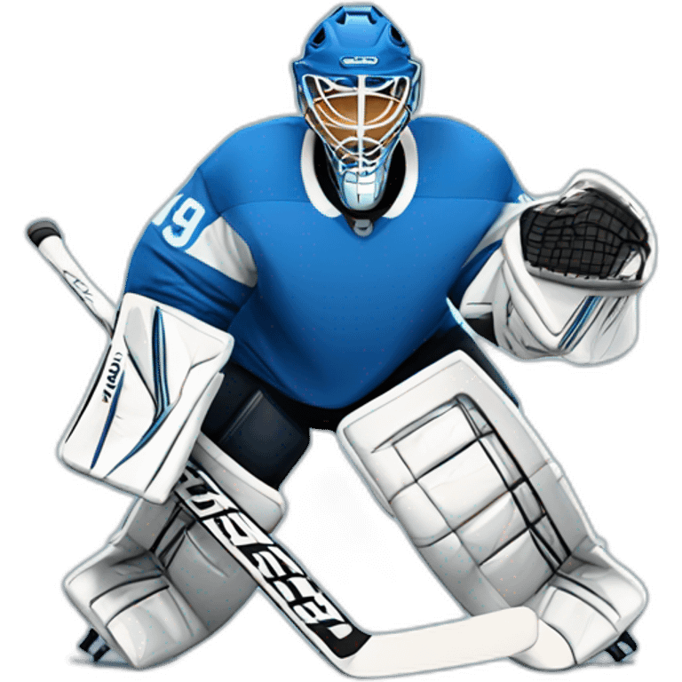 Ice hockey goalie emoji