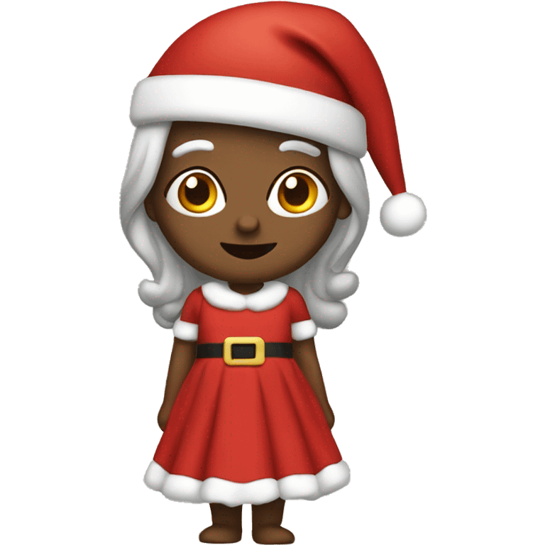 Santa wearing a dress  emoji