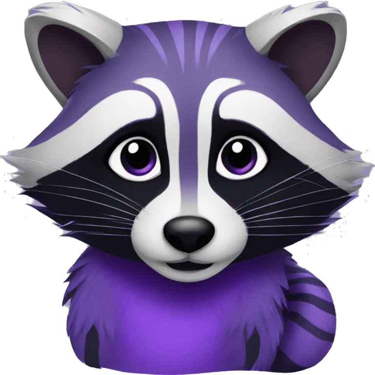 a purple raccoon emoji