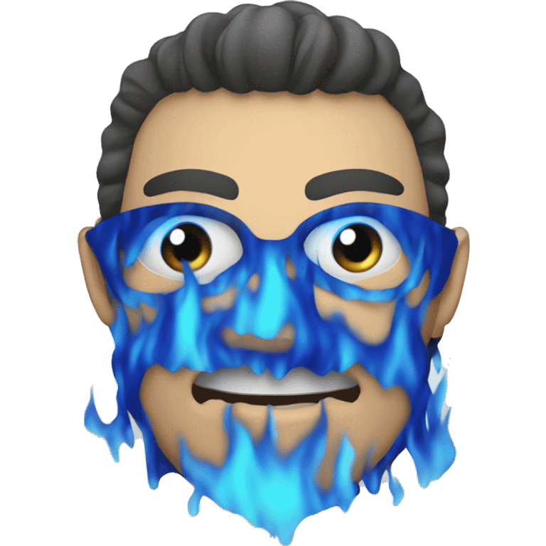 Blue flame simpledesign emoji