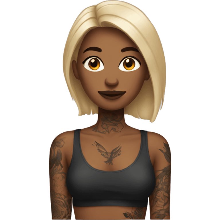 Women with tattoos  emoji