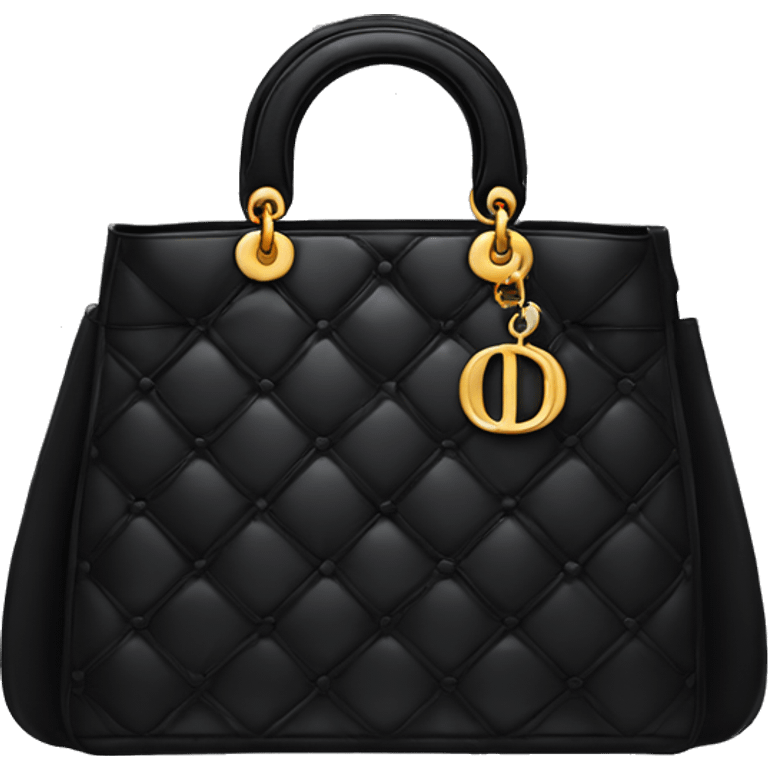 Black dior handbag emoji