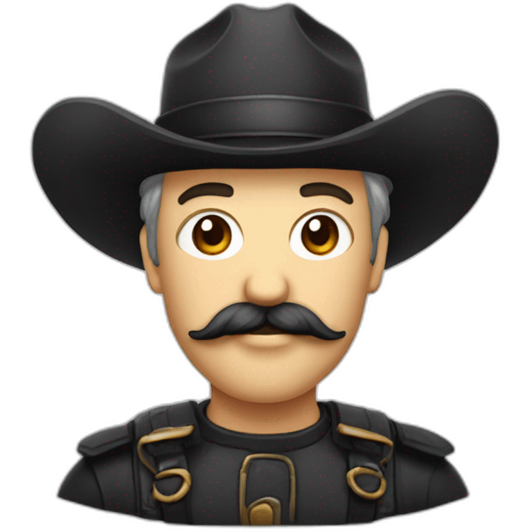 Homme moustachus avec un bouc emoji