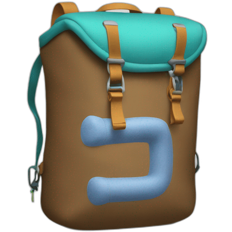 Chalk climbing bag emoji