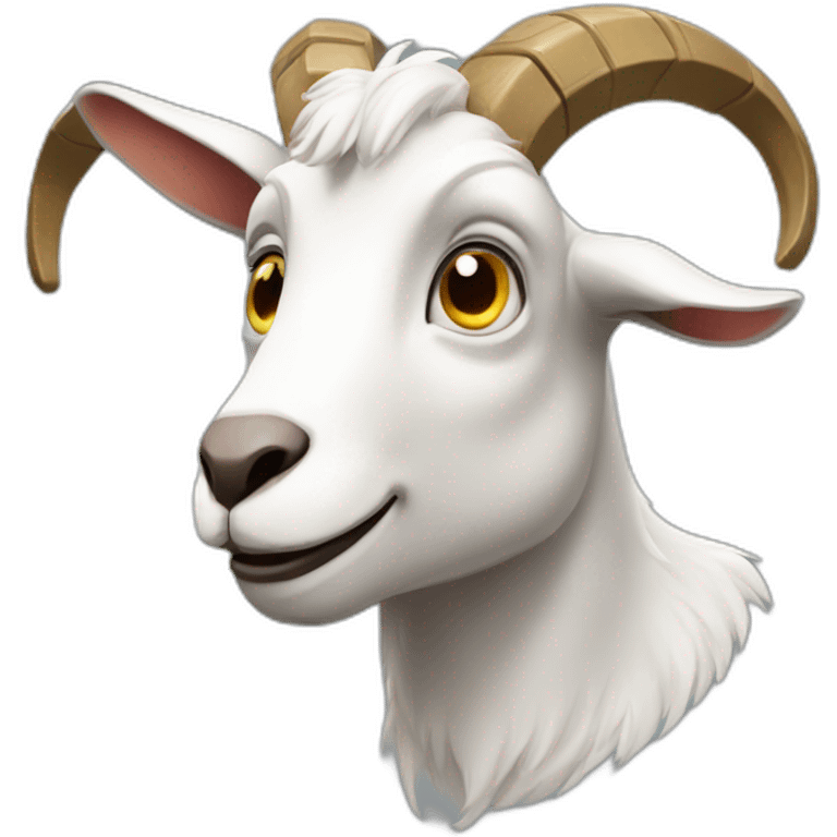 Goat playing video game  emoji