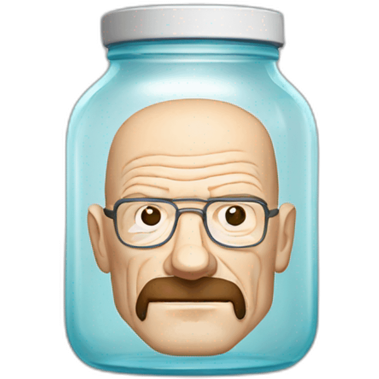 Walter white in jar with milk emoji