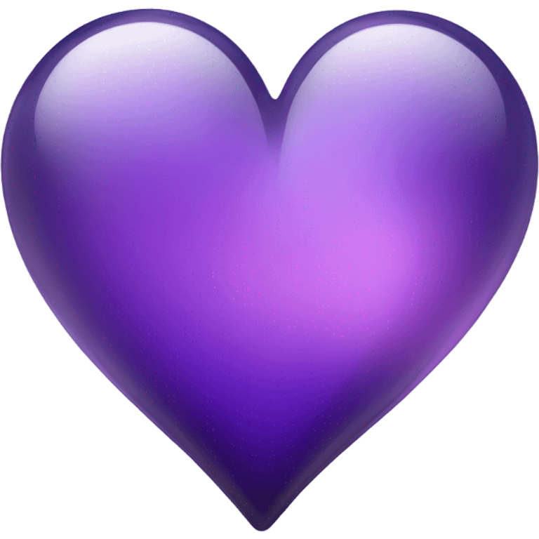 Glass violet heart  emoji