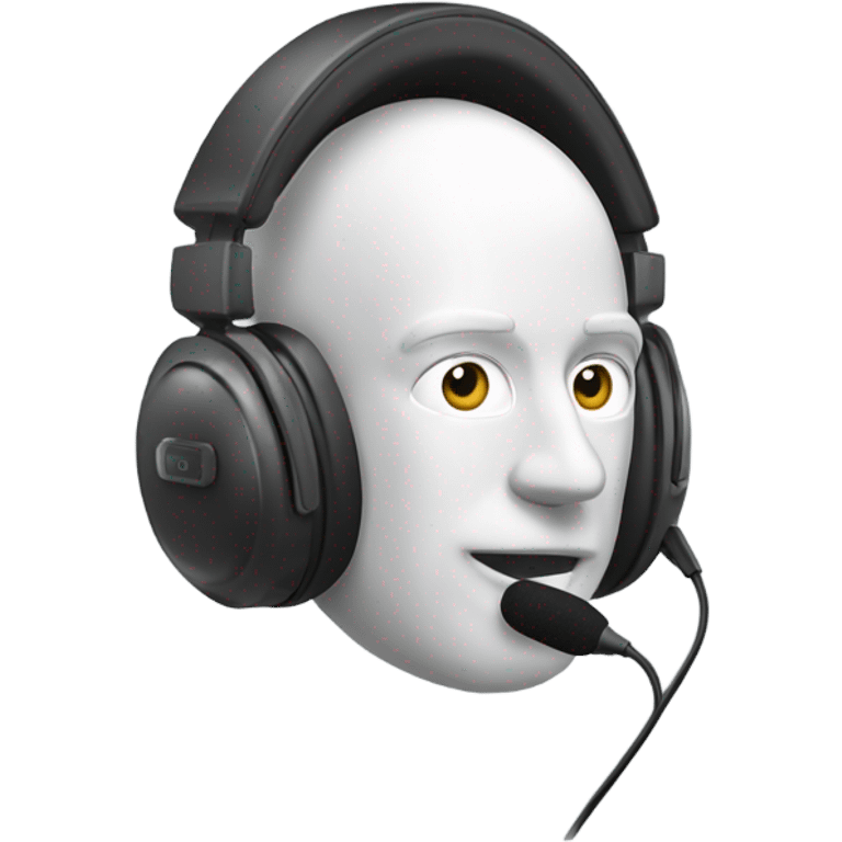 headset with microphone emoji