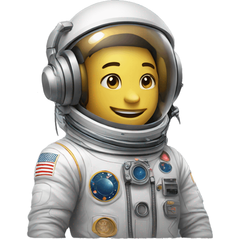 Astronaute djing  emoji