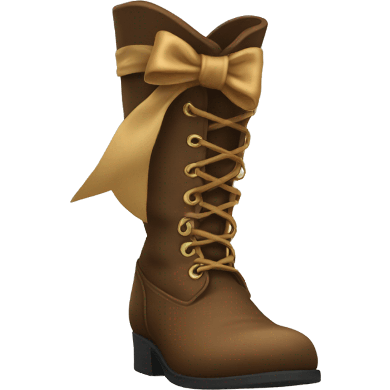 Boots with a bow emoji