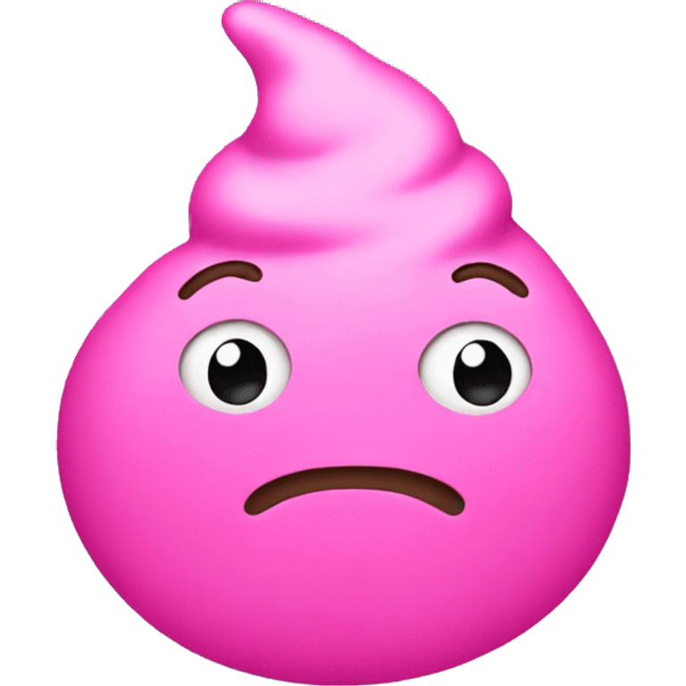 poop emoji in pink emoji