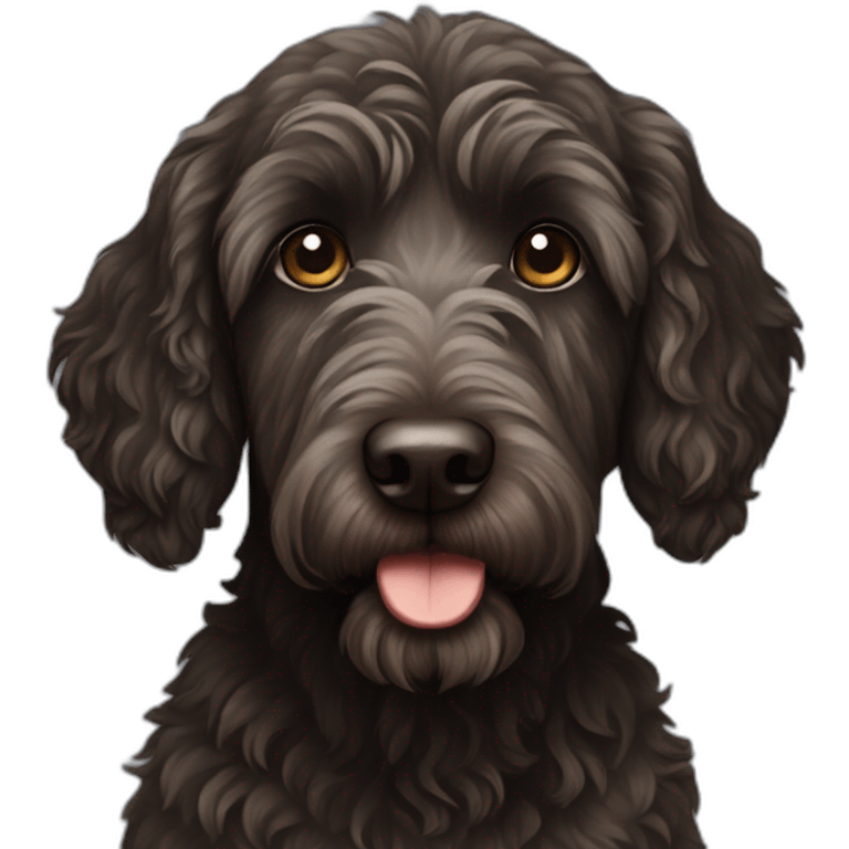 dark labradoodle emoji