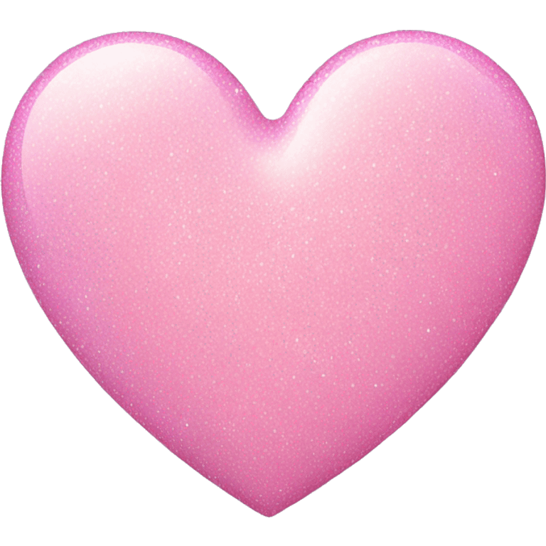 Sparkly Pastel pink heart emoji