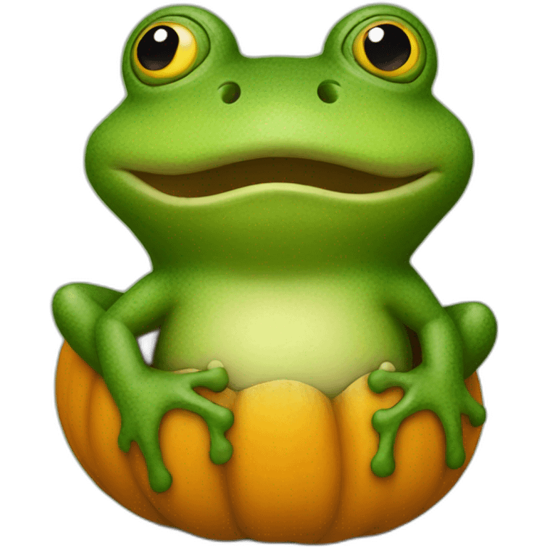 mr frog pumpkin emoji