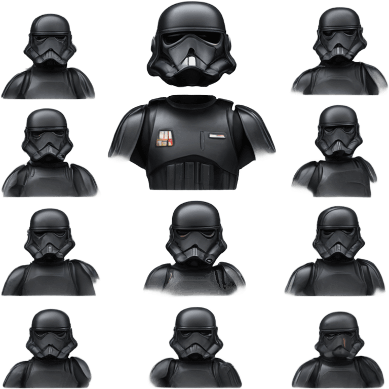 Hot rod Star Wars Death trooper emoji