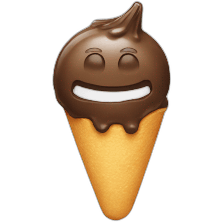 Chat qui mange une glace emoji