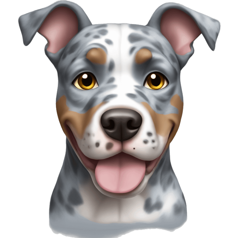 Blue Merle pitbull emoji