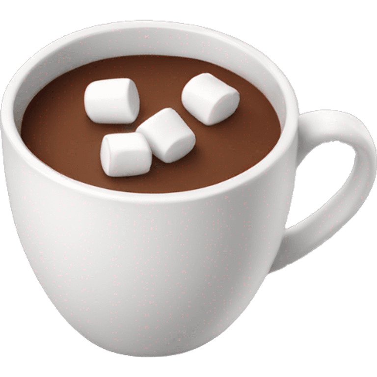 Hot chocolate with marshmallows emoji