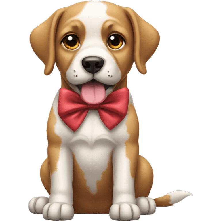 dog with a bow emoji