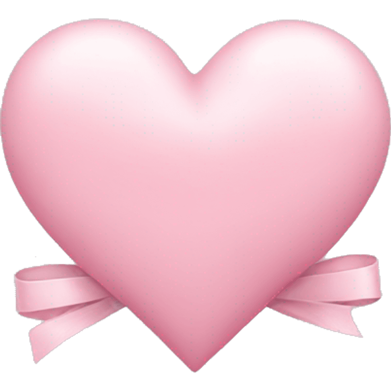 light pink heart with a bow emoji